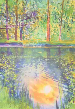 Anger, Heinz - Sonne im Fischteich