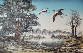 Kies, Helmut - Seelandschaft / Aufsteigende Vögel