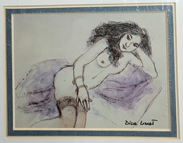 Larot, Dina - Lehnendes Mädchen mit Strümpfen