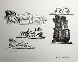 Wotruba, Fritz - Studien von Wotrubakirche in Mauer