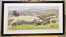 Goldammer, Karl Originale Zeichnung - Landschaft 1986