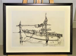 Goldammer, Karl Originale Zeichnung - Riservato Pornosubito Lido Venezia 1987