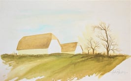 Balluf, Ernst - Bauernhof mit Bäumen