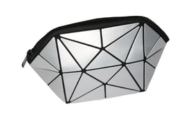 Kosmetiktasche grau Ecken