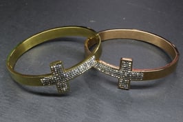 Armreif Kreuz Kristall