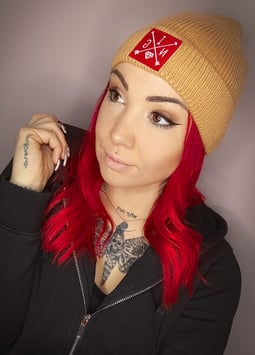 Little Beanie dark golden red