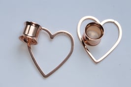 Tunnel rosegold Heart