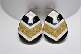 Tropfen golden Shine black