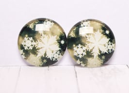 Schneeflocke gold schwarz