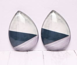 Tropfen Marmor Black Violet