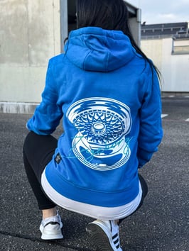 Hoodie blue Wheel