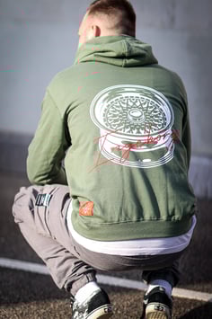 Hoodie khaki Wheel