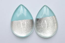 LE Tropfen hellblau silber