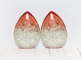 Tropfen orange silber