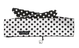 Haarband Bandana Black White Punkte