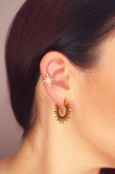 Ohrring Star gold