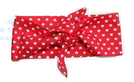 Bandana big Heart red