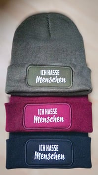 Ich hasse Menschen Mütze