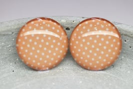 Ohrring orange dots