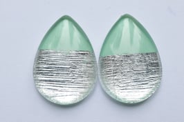 LE Tropfen grün silber