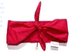 Haarband Bandana  mystic red Dots