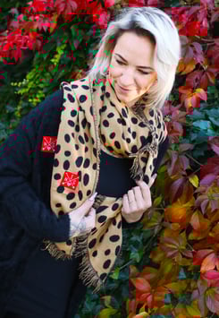 Wendeschal beige Dots