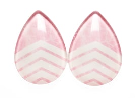 Tropfen pinke white Stripes