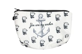 Kosmetiktasche Anker Skull