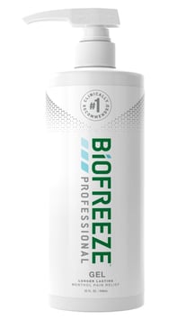 Biofreeze Professional Pain Relieving Gel, Topical Analgesic for Enhanced Relief of Arthritis, Muscle & Joint Pain, NSAID Free Pain Reliever Cream, 16 oz with Pump, Original Green Formula, 5% Menthol