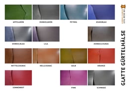 Glatte Gürtelhälse FARBIG