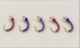 Hegene 6 / Glaskopf bunt mit Doppelrippung