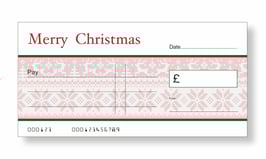 Jumbo Christmas Gift Cheque - Christmas Jumper