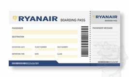 Jumbo Boarding Pass - Ryanair