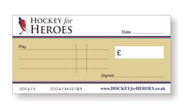 Hockey for Heroes Jumbo Cheque