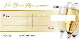 Champagne Cheque - For Your Honeymoon
