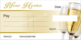 Champagne Cheque - New Home