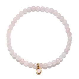 SATYA Stretcharmband Rosenquarz