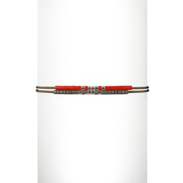 Bracelet cordon perles - Orange