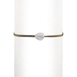 Bracelet cordon Feuille de palmier
