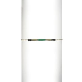 Bracelet chaine perles - Vert/Kaki