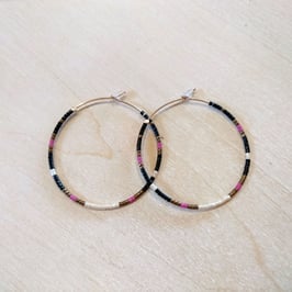 Couleurs d'automne - Créoles perles à personnaliser