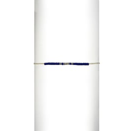 Bracelet chaine perles - Bleu