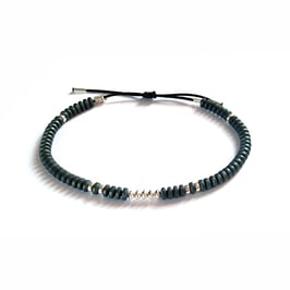Bracelet Hématite - Gris mat