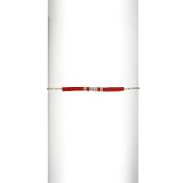 Bracelet chaine perles - Rouge