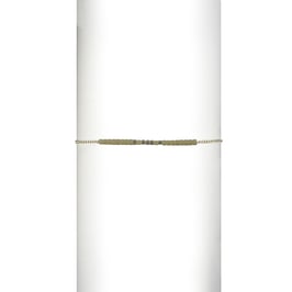 Bracelet chaine perles - Blanc