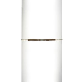 Bracelet chaine perles - Taupe