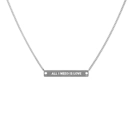 Collier chaine All I need is Love