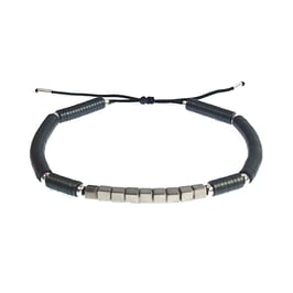 Bracelet Hématite rond - gris mat