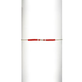 Bracelet chaine perles - Orange