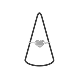 Bague chaine Coeur